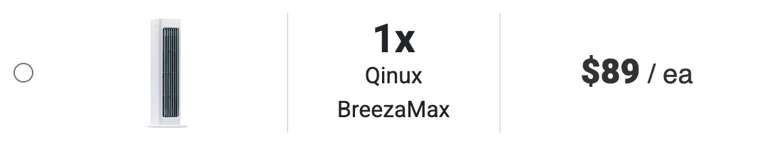 Qinux Breezamax 75% Discount For Single Package