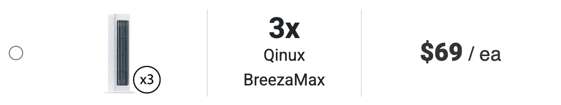 Qinux Breezamax 75% Discount For Triple Package